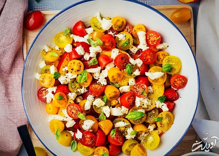 سالاد گوجه راحت ترین سالاد سالاد گوجه و گشنیز